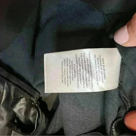 LAUREN RALPH LAUREN faux leather high rise  size 10 - Picture 8 of 8